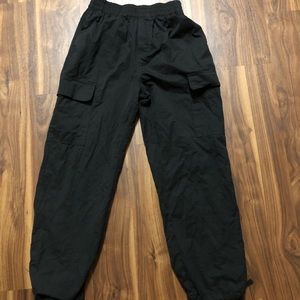 Urban Outfitters black cargo jogger pants